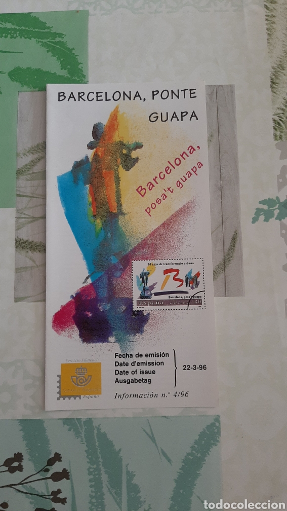 Collectionnisme: 1996 ESPA&Ntilde;A BARCELONA PONTE GUAPA D&Iacute;PTICO INFORMATIVO EDIFIL 3411 SOLICITA TUS FALTAS SELLOS USADOS