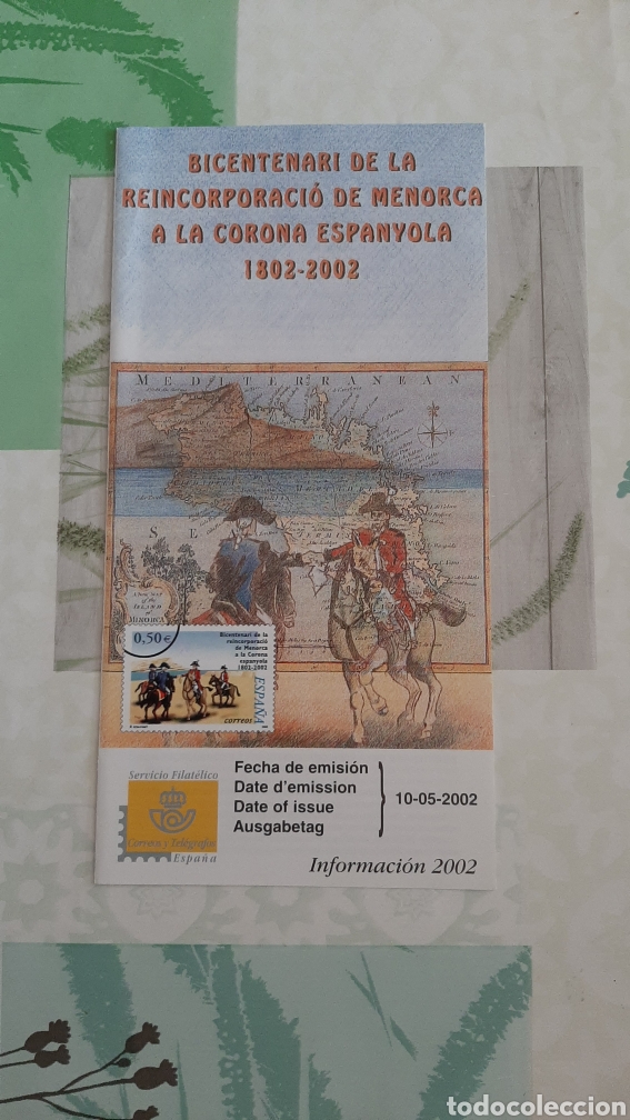 Sammelleidenschaft Papier: 2002 ESPA&Ntilde;A Menorca EDIFIL 3897 D&Iacute;PTICO INFORMATIVO ESPA&Ntilde;A