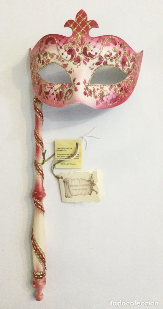 Collectionnisme: M&aacute;scara Veneciana. COLOMBINA LUX BAST&Oacute;N. Ref: RGM/910/B. NUEVA