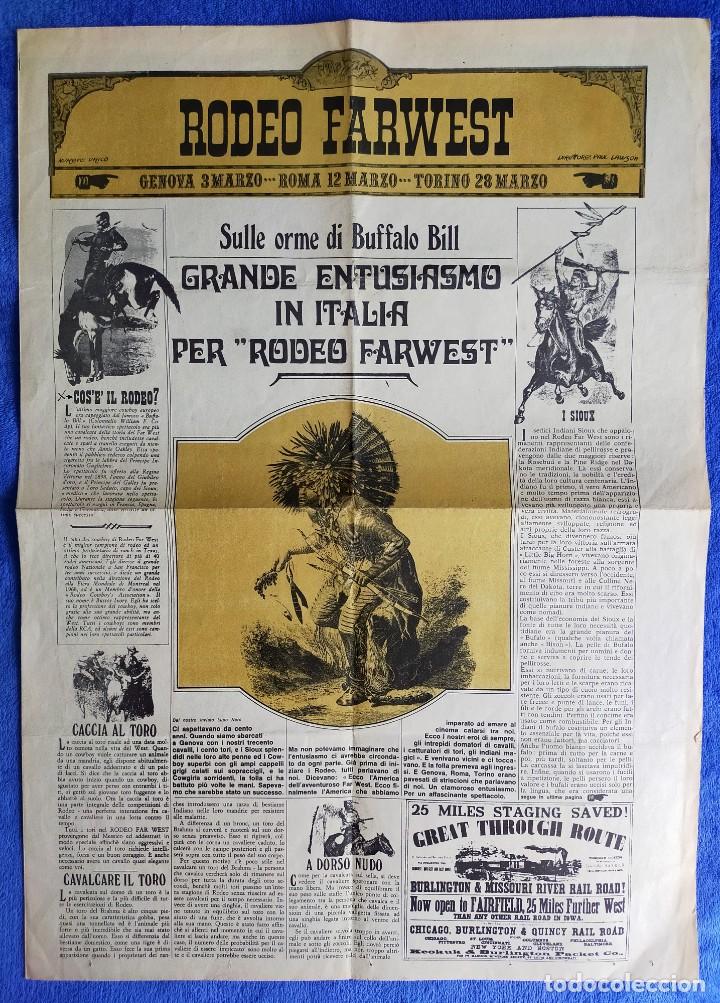 Coleccionismo: Rodeo Farwest. Programa. G&eacute;nova. Roma. Tur&iacute;n. - Foto 1