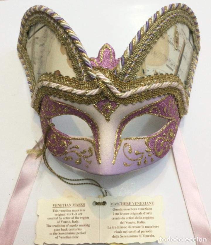 Collectionnisme: M&aacute;scara Veneciana. COLOMBINA GLITTER CASANOVA. Ref: RGM/10. NUEVA