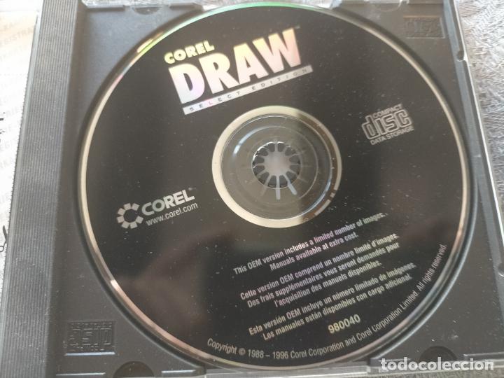 Coleccionismo: Programa de ordenador COREL DRAW de 1996 en cd instalacion Coreldraw - Foto 2