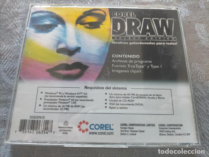 Coleccionismo: Programa de ordenador COREL DRAW de 1996 en cd instalacion Coreldraw - Foto 4