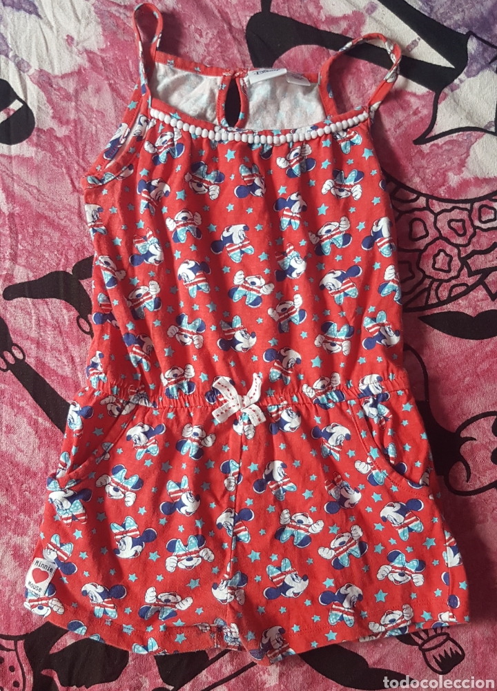 Coleccionismo: Mono o peto rojo Minnie Mouse Disney Usa Eeuu Mickey Donald