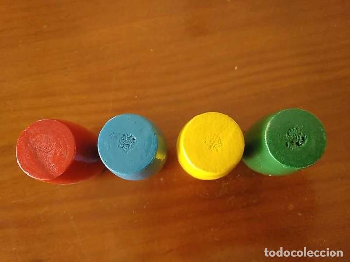 Coleccionismo: 4 CUBILETES DE MADERA - PARCHIS - - Foto 18