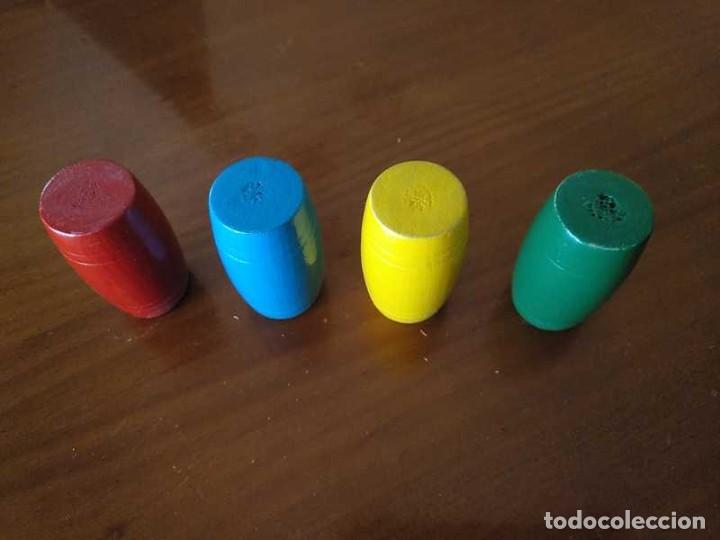 Coleccionismo: 4 CUBILETES DE MADERA - PARCHIS - - Foto 24