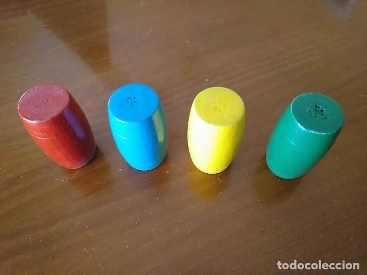 Coleccionismo: 4 CUBILETES DE MADERA - PARCHIS - - Foto 25
