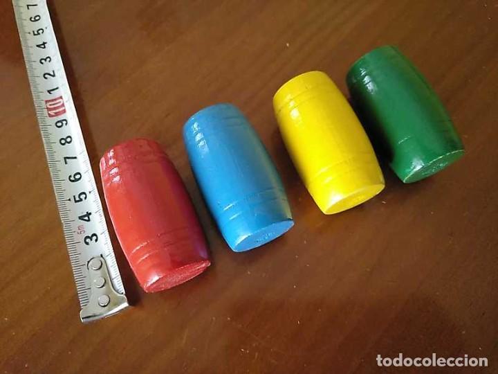Coleccionismo: 4 CUBILETES DE MADERA - PARCHIS - - Foto 30
