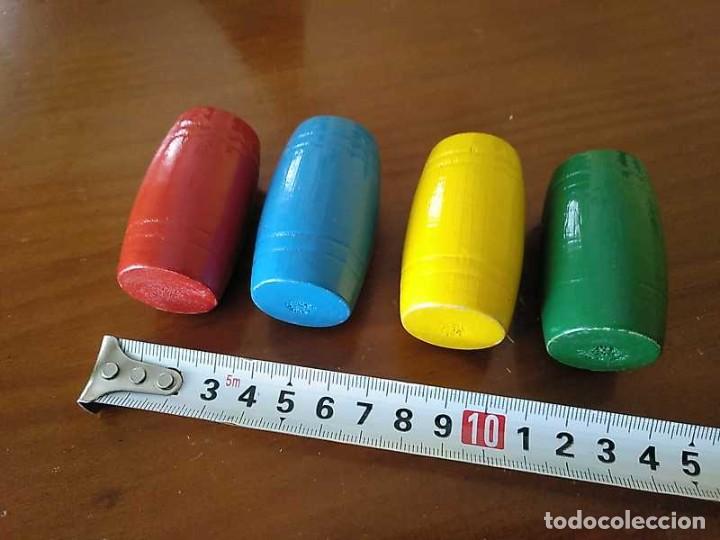 Coleccionismo: 4 CUBILETES DE MADERA - PARCHIS - - Foto 34