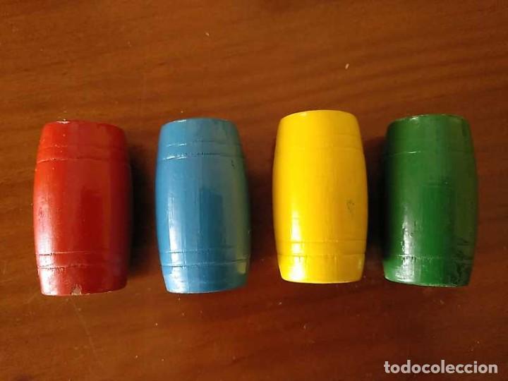 Coleccionismo: 4 CUBILETES DE MADERA - PARCHIS - - Foto 39