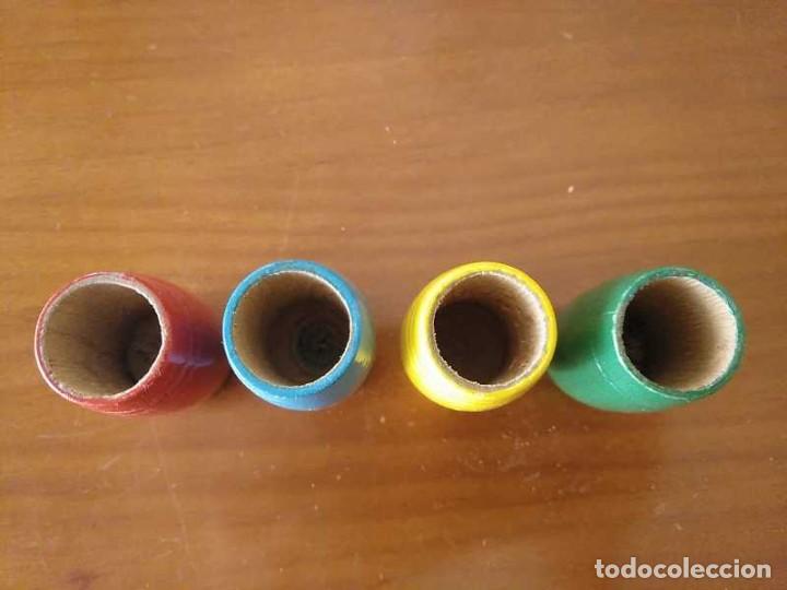 Coleccionismo: 4 CUBILETES DE MADERA - PARCHIS - - Foto 40