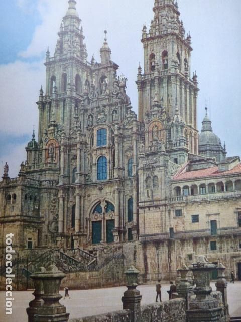 Collectionnisme: SANTIAGO DE COMPOSTELA ANTIGUA LAMINA HUECOGRABADO A&Ntilde;OS 50 16 X 22 CMTS