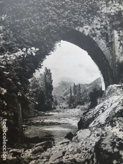 Sammelleidenschaft Papier: CANGAS DE ONIS ASTURIAS ANTIGUA LAMINA HUECOGRABADO A&Ntilde;OS 50 16 X 22 CMTS