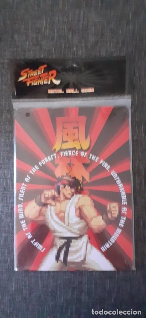 Coleccionismo: CHAPA METAL PARED STREET FIGHTER MEDIDAS 21 X 15 CM NUEVA