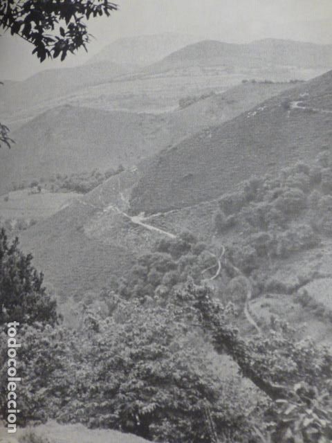 Collecting paper: LA RIERA CANGAS DE ONIS ASTURIAS ANTIGUA LAMINA HUECOGRABADO A&Ntilde;OS 50