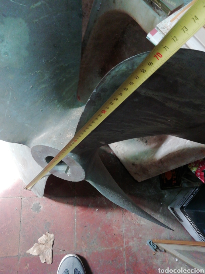 Coleccionismo: H&eacute;lice de barco de bronce - Foto 3