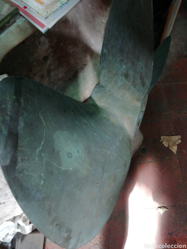 Coleccionismo: H&eacute;lice de barco de bronce - Foto 4