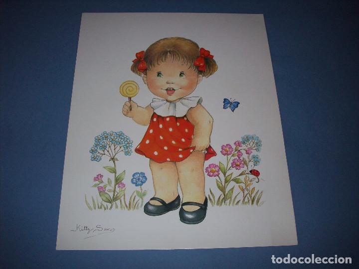 Coleccionismo: lamina de la dibujante kitty sun - Foto 1