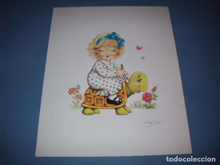 Coleccionismo: lamina de la dibujante kitty sun - Foto 1