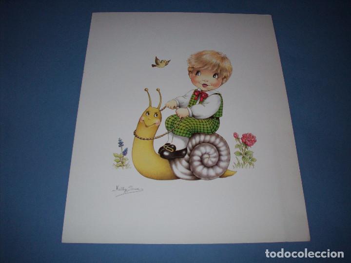 Coleccionismo: lamina de la dibujante kitty sun - Foto 1