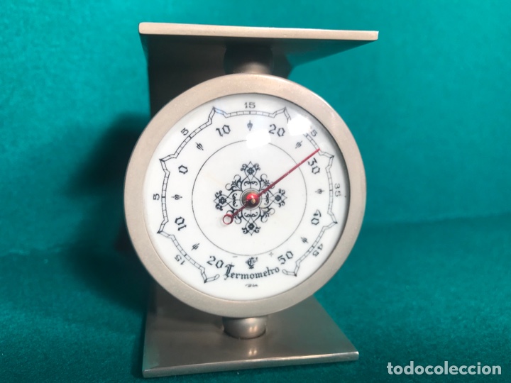 Coleccionismo: Term&oacute;metro de metal 9x7x5cm Ref C3/3 - Foto 4