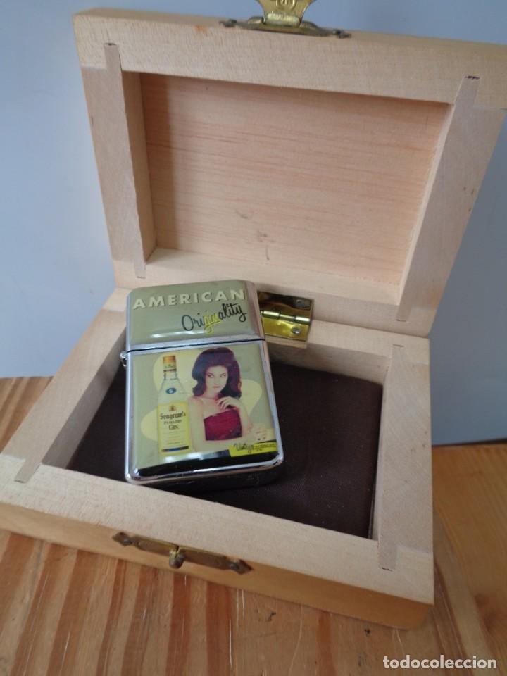 Coleccionismo: &iexcl;&iexcl; MECHERO DORA; GIN SCAGRAMS EXTRA DRY GIN. NUEVO. !! - Foto 1