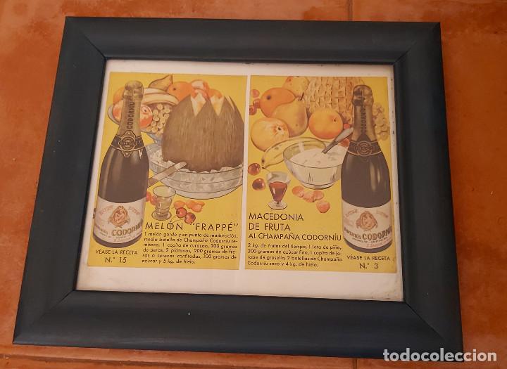 Coleccionismo: LAMINAS ENMARCADA CODORNIU - Foto 1