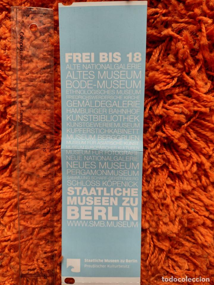 Coleccionismo: TICKET Staatliche Museen zu Berlin SMB MUSEUM - 2017