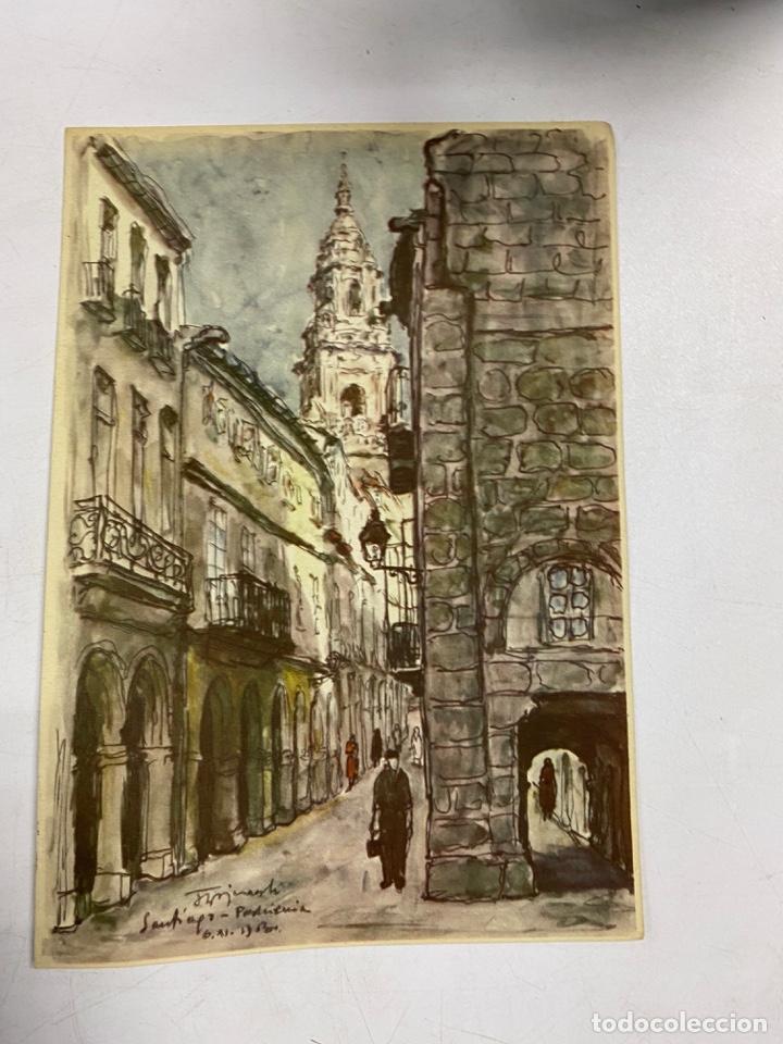 Coleccionismo: LAMINA PUBLICITARIA. ROCHE. SANTIAGO. RINCONES DE ESPA&Ntilde;A. VER