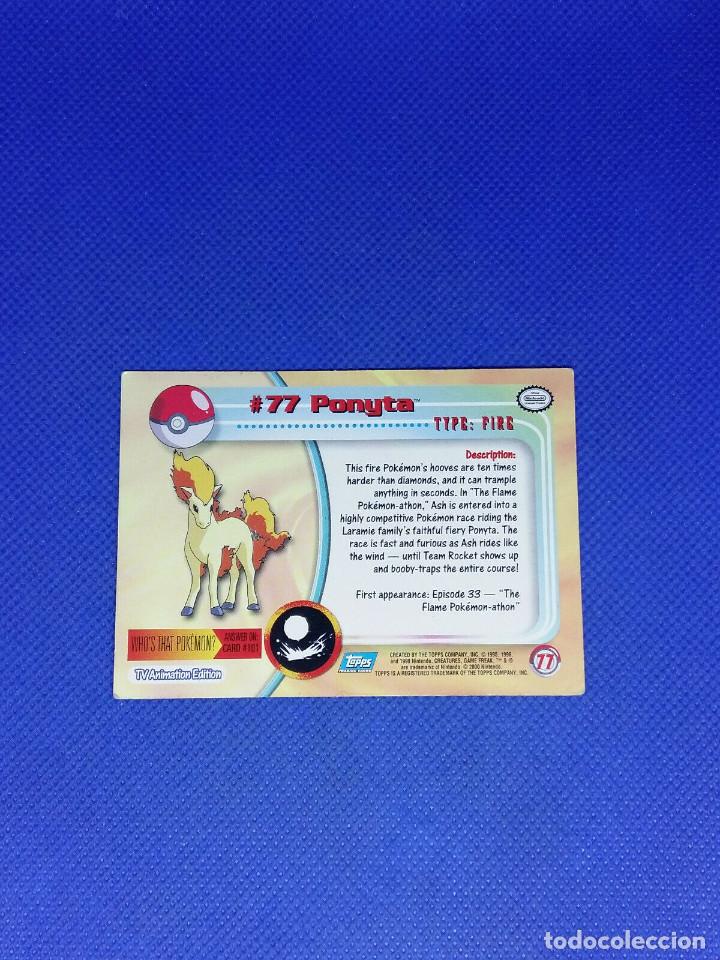 pokemon topps tv animation nº 77 ponyta - Acheter Autres objets de