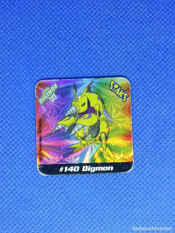 Coleccionismo: Staks Digimon 02 FOIL N&ordm; 140 DIGMON - Foto 1