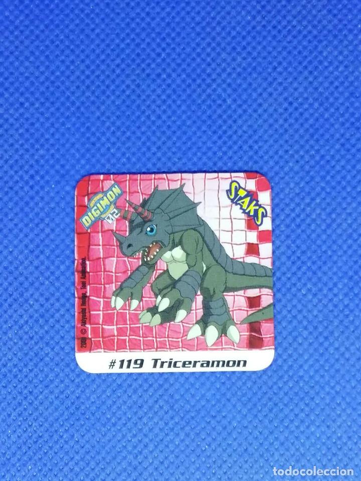 Coleccionismo: Staks Digimon 02 N&ordm; 119 TRICERAMON - Foto 1