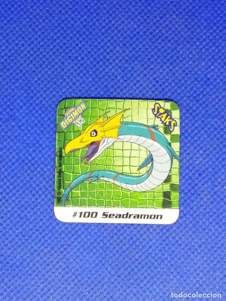 Coleccionismo: Staks Digimon 02 N&ordm; 100 SEADRAMON - Foto 1