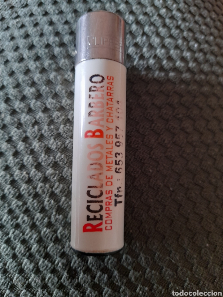 Coleccionismo: MECHERO CLIPPER RECICLADOS BARRERO PUBLICIDAD