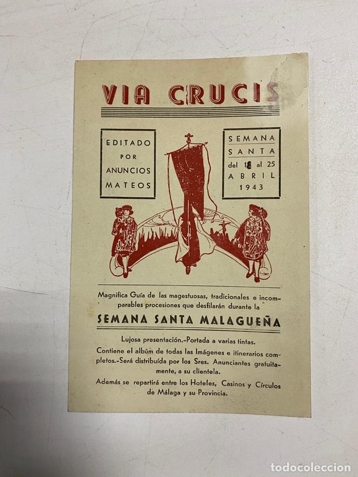 Coleccionismo: VIA CRUCIS. SEMANA SANTA MALAGUE&Ntilde;A. 1943. VER FOTOS