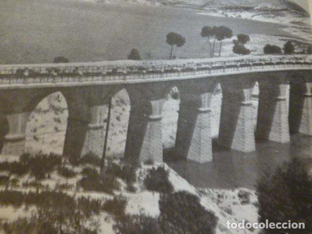 Collectionnisme: PANTANO DE CAMARILLAS ALBACETE ANTIGUA LAMINA HUECOGRABADO