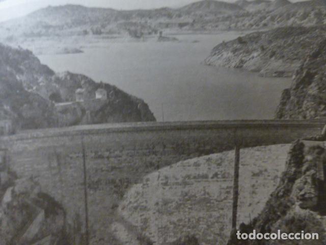 Coleccionismo: PANTANO DEL CORCOVADO MURCIA ANTIGUA LAMINA HUECOGRABADO
