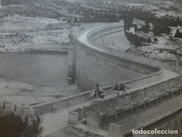 Colecionismo: PANTANO DE PUENTES MURCIA ANTIGUA LAMINA HUECOGRABADO