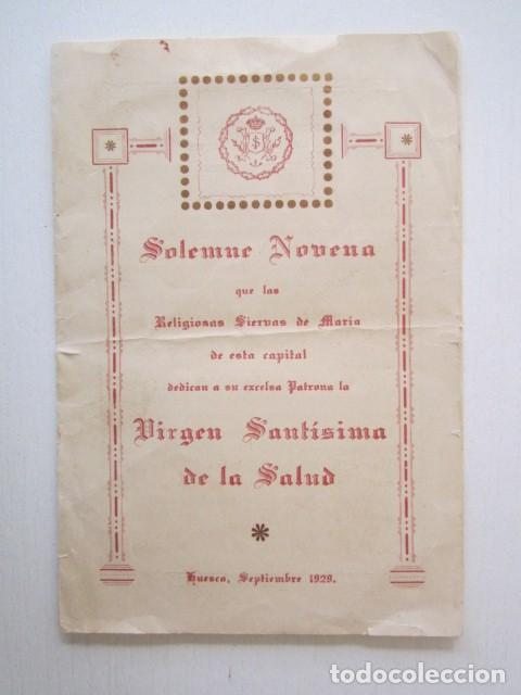 Coleccionismo: DOCUMENTO DE LA NOVENA DE LAS RELIGIOSAS SIERVAS DE MARIA 1929