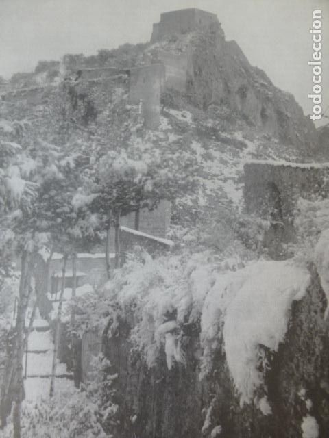 Collezionismo: JATIVA VALENCIA CASTILLO ANTIGUA LAMINA HUECOGRABADO A&Ntilde;OS 40