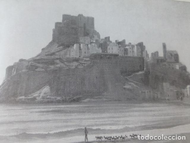 Coleccionismo: PE&Ntilde;&Iacute;SCOLA CASTELLON CASTILLO ANTIGUA LAMINA HUECOGRABADO A&Ntilde;OS 40