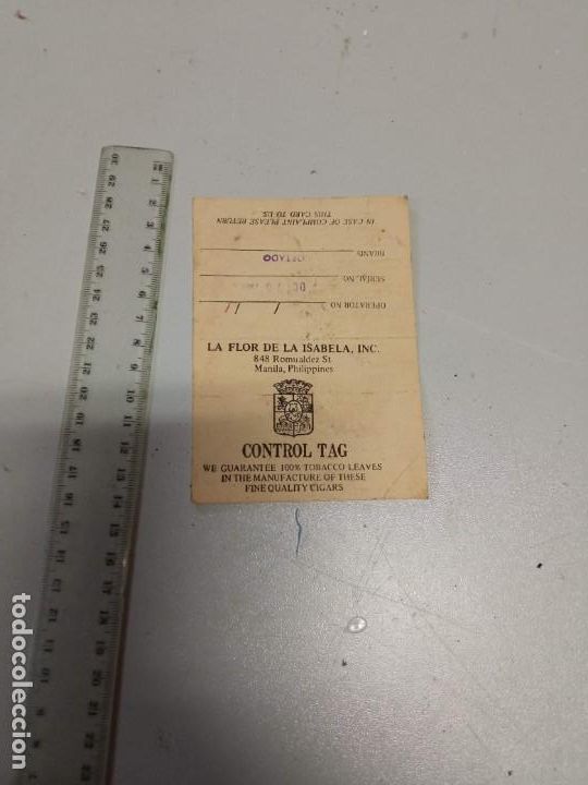 Coleccionismo: garant&iacute;a del tabaco la flor de isabela - Foto 1