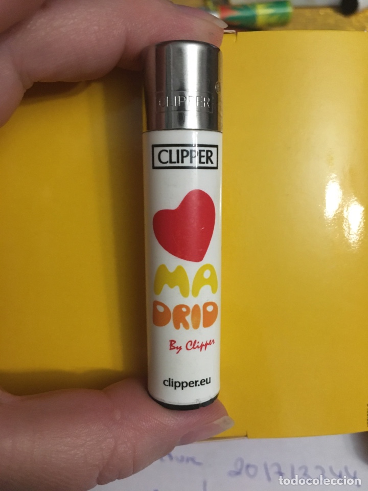 Coleccionismo: Mechero CLIPPER CORAZ&Oacute;N MADRID - Foto 1