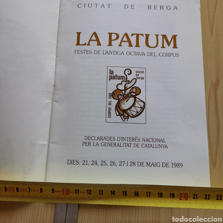 Coleccionismo: Programa de las Fiestas de Corpus de 1989. La Patum de Berga - Foto 4