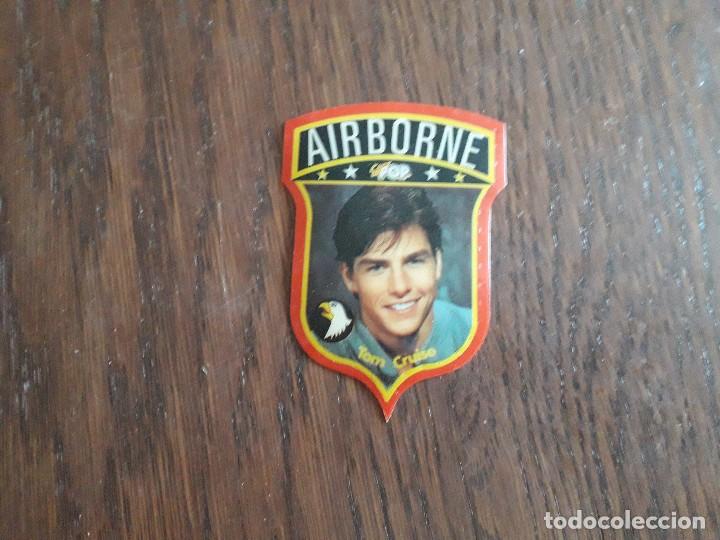 Coleccionismo: parche escudo emblema de pl&aacute;stico, Airborne, Tom Cruise. Super pop. a&ntilde;os 80.