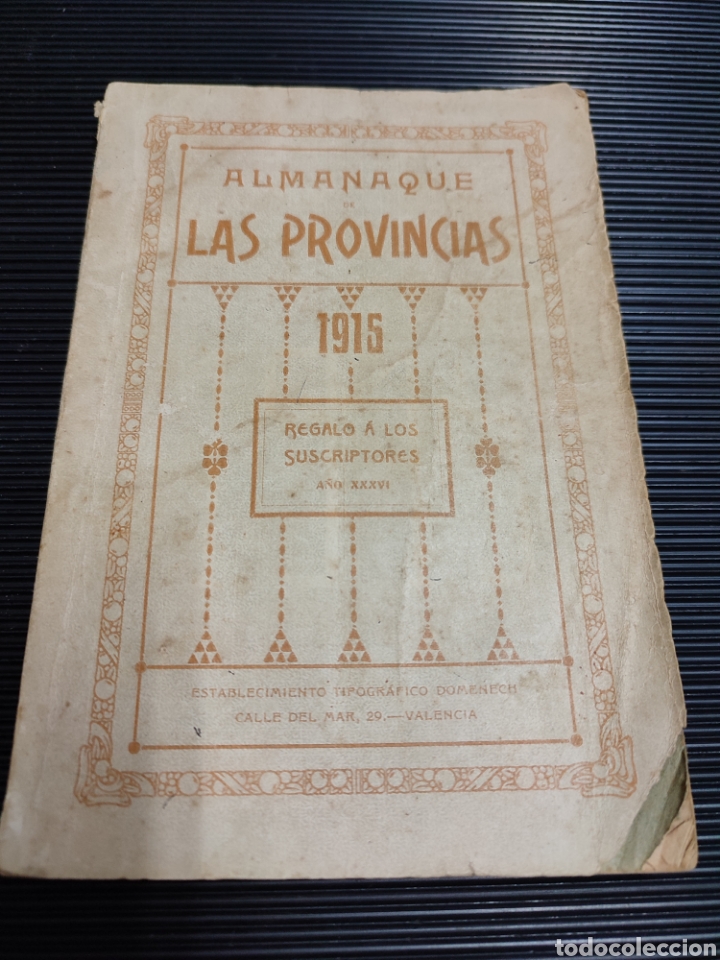 Coleccionismo: Almanaque Las Provincias 1915, Valencia