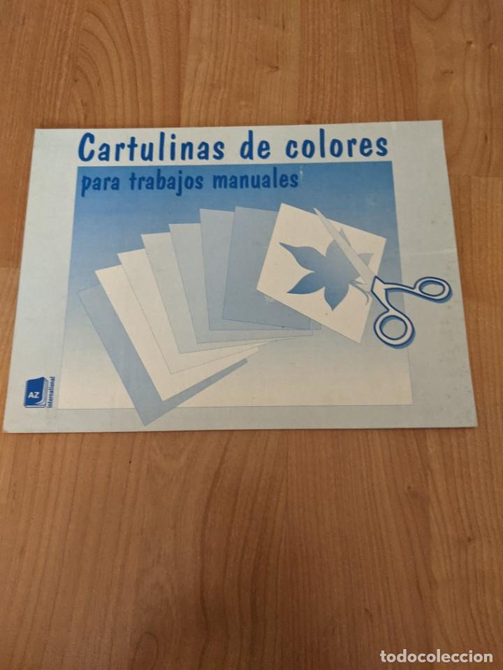 Colecionismo: CARTULINAS DE COLORES PARA TRABAJOS MANUALES (5 HOJAS)