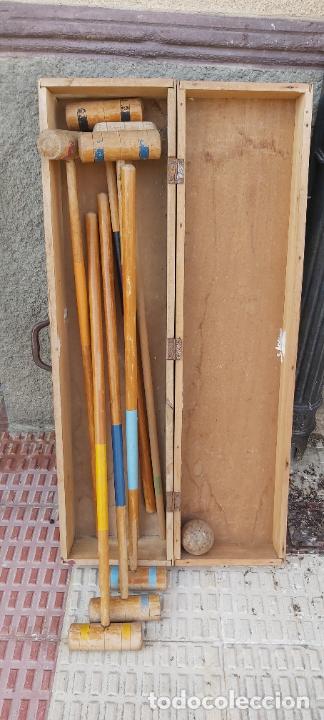 Coleccionismo: Juego croquet palos y caja