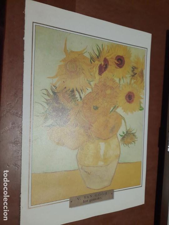 Collectionnisme: V. VAN GOGH. LOS GIRASOLES. FICHA MUESTRA DE COLECCI&Oacute;N POR DETR&Aacute;S EXPLICACI&Oacute;N OBRA Y AUTOR.