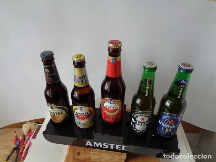 Colecionismo: &iexcl;&iexcl; EXPOSITOR.: CERVEZAS- &rdquo;AMSTEL - Heineken&rdquo;. LLENAS . ORIGINAL. COLECCIONISTAS. !!